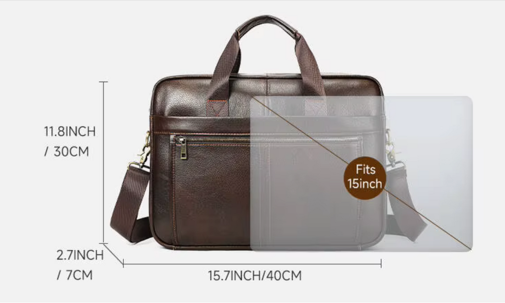 Kifaru Leather Executive Essential Laptop Bag