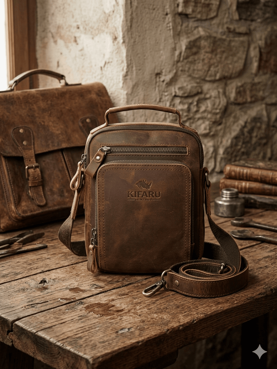 Kifaru Leather Heritage Crossbody Bag