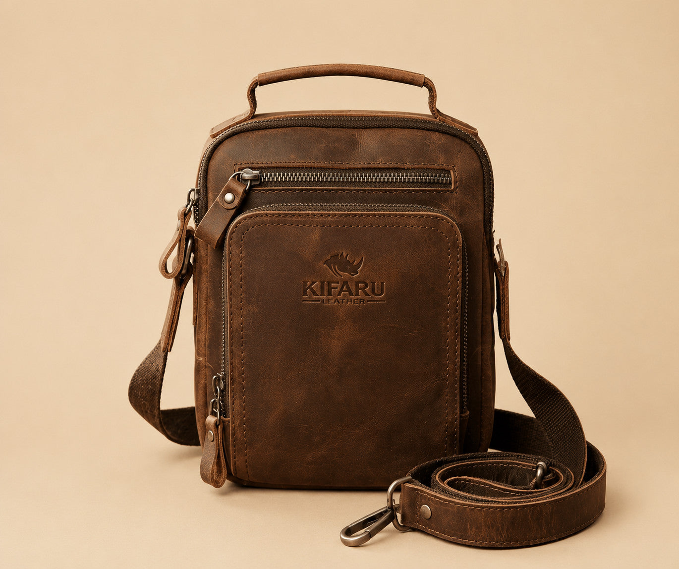 Kifaru Leather Heritage Crossbody Bag